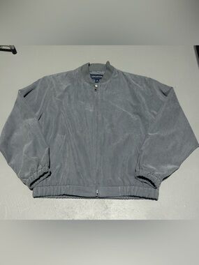 London Fog Gray Premium Bomber Light Jacket (Men’s Medium)